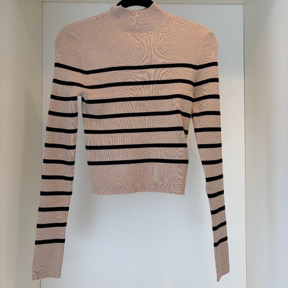 Directional Ribbing Striped Knit Top - Picture 2 of 3